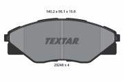 2524601 Sada brzdových destiček, kotoučová brzda TEXTAR