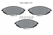 2526801 Sada brzdových destiček, kotoučová brzda epad TEXTAR