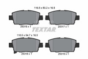 2531601 Sada brzdových destiček, kotoučová brzda TEXTAR