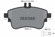 2532601 Sada brzdových destiček, kotoučová brzda epad TEXTAR