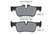 2533101 Sada brzdových destiček, kotoučová brzda epad TEXTAR