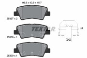 2533701 Sada brzdových destiček, kotoučová brzda epad TEXTAR