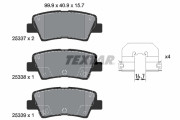2533703 Sada brzdových destiček, kotoučová brzda epad TEXTAR