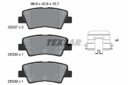 2533707 Sada brzdových destiček, kotoučová brzda epad TEXTAR