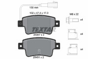 2535701 Sada brzdových destiček, kotoučová brzda epad TEXTAR