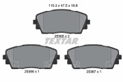 2536501 Sada brzdových destiček, kotoučová brzda epad TEXTAR