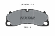 2551901 Sada brzdových destiček, kotoučová brzda TEXTAR