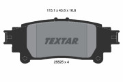 2552501 Sada brzdových destiček, kotoučová brzda TEXTAR