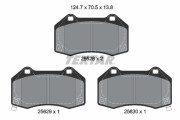 2552803 Sada brzdových destiček, kotoučová brzda epad TEXTAR
