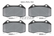 2552801 Sada brzdových destiček, kotoučová brzda epad TEXTAR