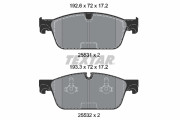 2553103 Sada brzdových destiček, kotoučová brzda epad TEXTAR