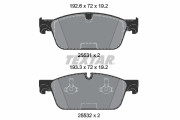 2553101 Sada brzdových destiček, kotoučová brzda epad TEXTAR