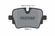 2558501 Sada brzdových destiček, kotoučová brzda epad TEXTAR