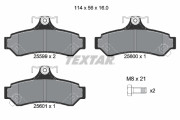 2559901 Sada brzdových destiček, kotoučová brzda epad TEXTAR