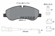 2560201 Sada brzdových destiček, kotoučová brzda epad TEXTAR