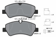 2560301 Sada brzdových destiček, kotoučová brzda epad TEXTAR