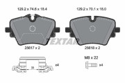 2561703 Sada brzdových destiček, kotoučová brzda TEXTAR