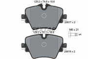 2561701 Sada brzdových destiček, kotoučová brzda epad TEXTAR