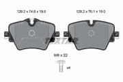 2561705 Sada brzdových destiček, kotoučová brzda epad TEXTAR