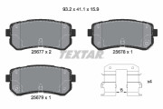 2567701 Sada brzdových destiček, kotoučová brzda epad TEXTAR