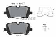 2572001 Sada brzdových destiček, kotoučová brzda epad TEXTAR