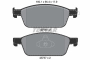 2573601 Sada brzdových destiček, kotoučová brzda epad TEXTAR