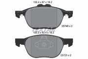 2574801 Sada brzdových destiček, kotoučová brzda epad TEXTAR