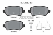 2578001 Sada brzdových destiček, kotoučová brzda epad TEXTAR