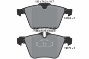 2580301 Sada brzdových destiček, kotoučová brzda epad TEXTAR