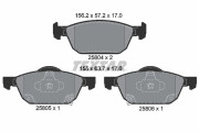 2580401 Sada brzdových destiček, kotoučová brzda epad TEXTAR