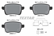 2581802 Sada brzdových destiček, kotoučová brzda epad TEXTAR