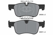 2583601 Sada brzdových destiček, kotoučová brzda epad TEXTAR