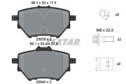 2583901 Sada brzdových destiček, kotoučová brzda epad TEXTAR