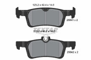 2584104 Sada brzdových destiček, kotoučová brzda epad TEXTAR