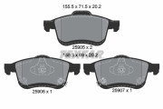2590501 Sada brzdových destiček, kotoučová brzda epad TEXTAR