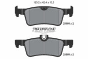 2596801 Sada brzdových destiček, kotoučová brzda epad TEXTAR