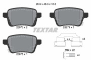 2597301 Sada brzdových destiček, kotoučová brzda epad TEXTAR