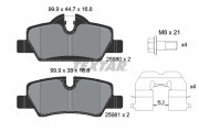 2598001 Sada brzdových destiček, kotoučová brzda epad TEXTAR