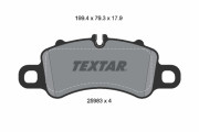 2598303 Sada brzdových destiček, kotoučová brzda TEXTAR