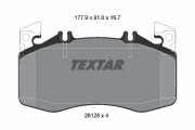 2612801 Sada brzdových destiček, kotoučová brzda TEXTAR