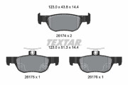 2617401 Sada brzdových destiček, kotoučová brzda epad TEXTAR