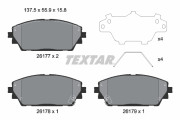 2617701 Sada brzdových destiček, kotoučová brzda TEXTAR