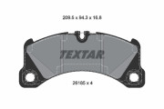2618501 Sada brzdových destiček, kotoučová brzda TEXTAR