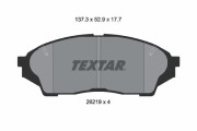 2621901 Sada brzdových destiček, kotoučová brzda TEXTAR