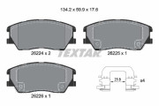 2622401 Sada brzdových destiček, kotoučová brzda epad TEXTAR