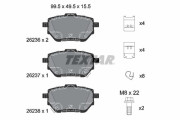 2623601 Sada brzdových destiček, kotoučová brzda epad TEXTAR