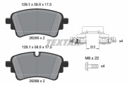 2626501 Sada brzdových destiček, kotoučová brzda TEXTAR