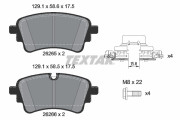 2626503 Sada brzdových destiček, kotoučová brzda TEXTAR