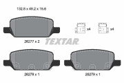 2627701 Sada brzdových destiček, kotoučová brzda epad TEXTAR
