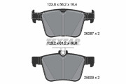 2628701 Sada brzdových destiček, kotoučová brzda epad TEXTAR